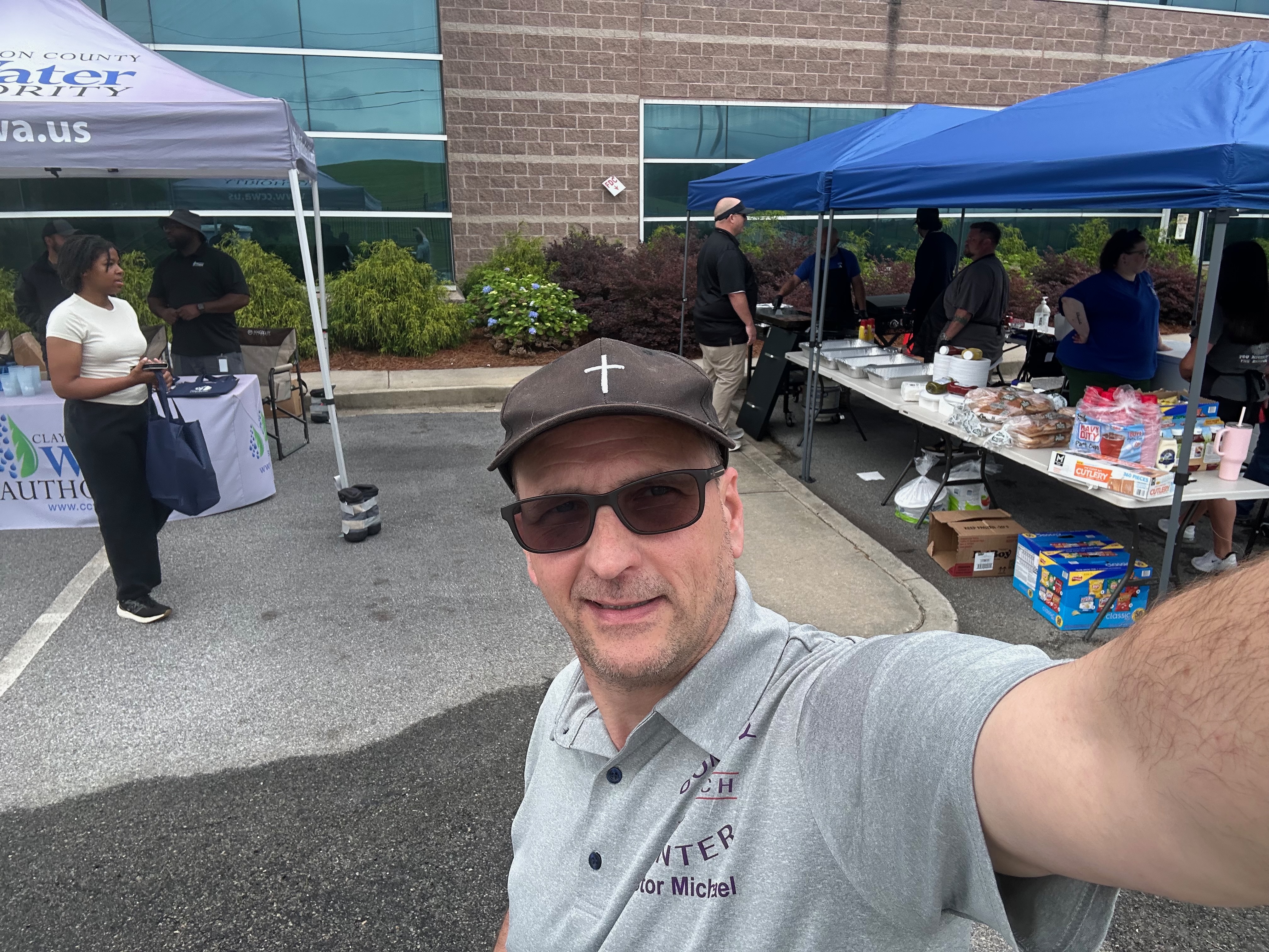 Pastor Michael at community event